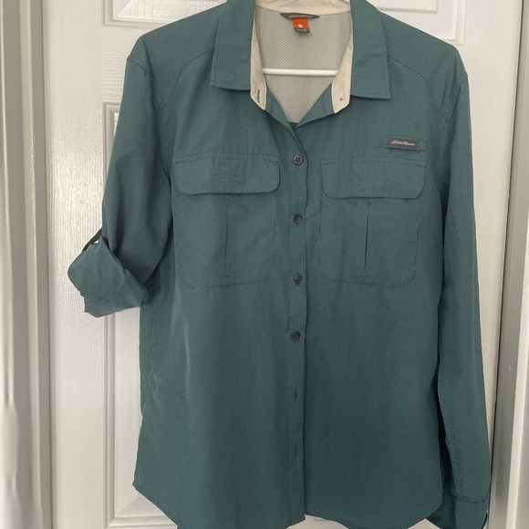 Chemise de terrain Eddie Bauer Adventurer Pro pour femme blanc moyen
